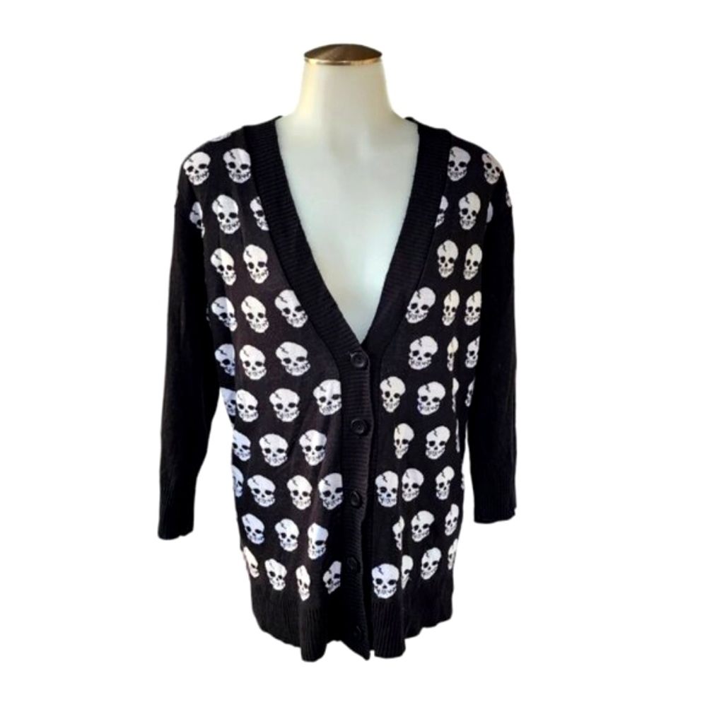 Torrid Goth Sexy Lace Skull Cardigan